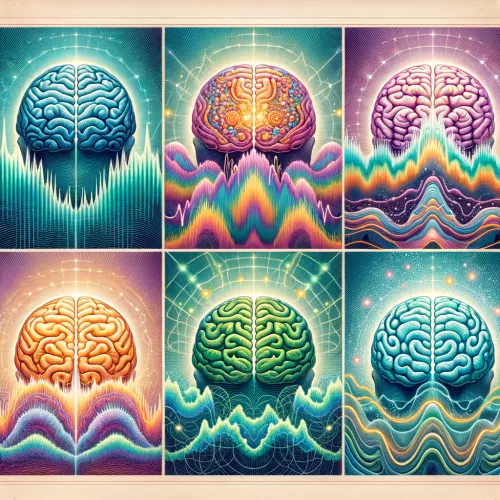 The brain operates at different brainwave frequencies, each invoking their own differing states of consciousness & awareness.